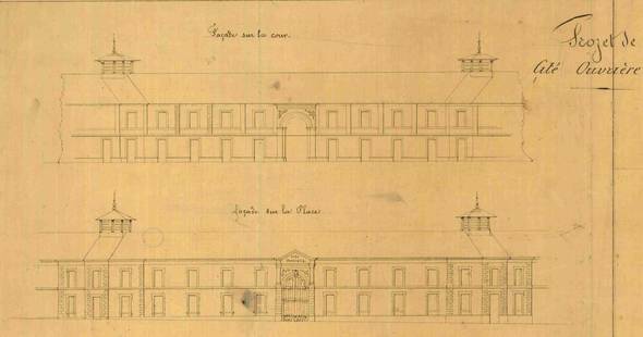 Illustration Les premiers logements ouvriers Image Les premiers logements ouvriers