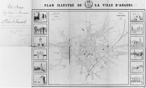 1869 Plan D Angers Archives Patrimoniales De La Ville D Angers